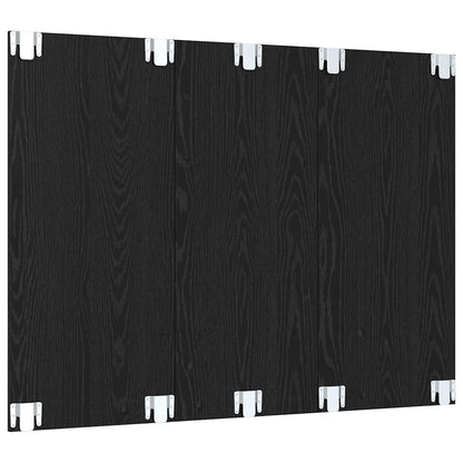 vidaXL TV Cabinet Set Black Oak 120 x 23.5 x 90 cm Engineered Wood