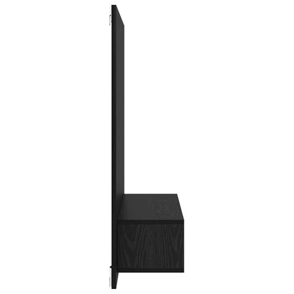 vidaXL TV Cabinet Set Black Oak 120 x 23.5 x 90 cm Engineered Wood