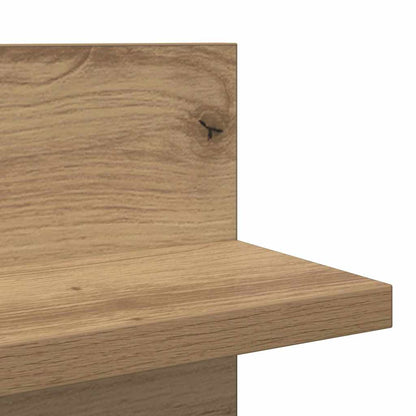 vidaXL Wall Shelf 2 pcs Artisan Oak 80 x 11.5 x 18 cm Engineered Wood