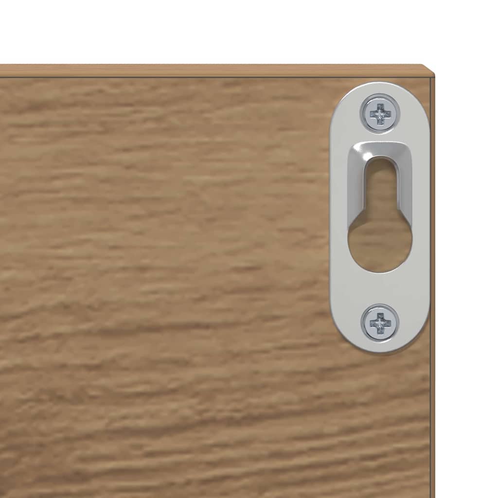 vidaXL Wall Shelf 2 pcs Artisan Oak 80 x 11.5 x 18 cm Engineered Wood