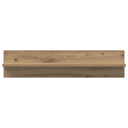 vidaXL Wall Shelf 2 pcs Artisan Oak 80 x 11.5 x 18 cm Engineered Wood