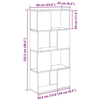vidaXL TV Cabinet Set Brown 60 x 24 x 125.5 cm Engineered Wood