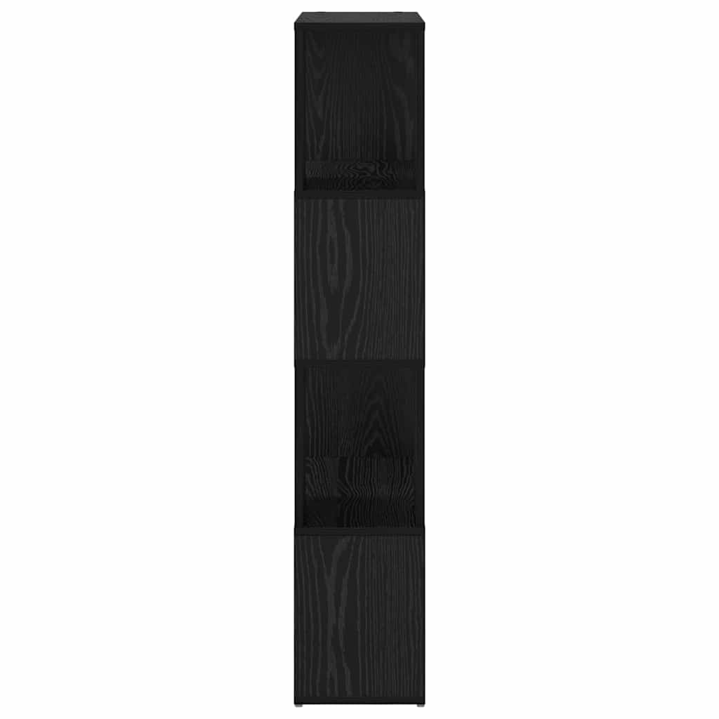 vidaXL TV Cabinet Set Black 60 x 24 x 125.5 cm Engineered Wood