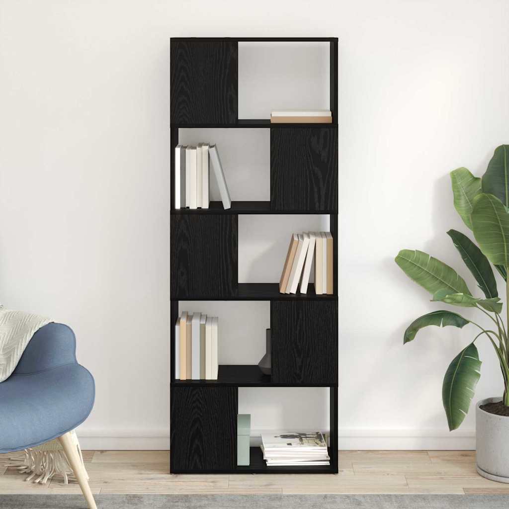 vidaXL TV Cabinet Set Black 60 x 24 x 156 cm Engineered Wood