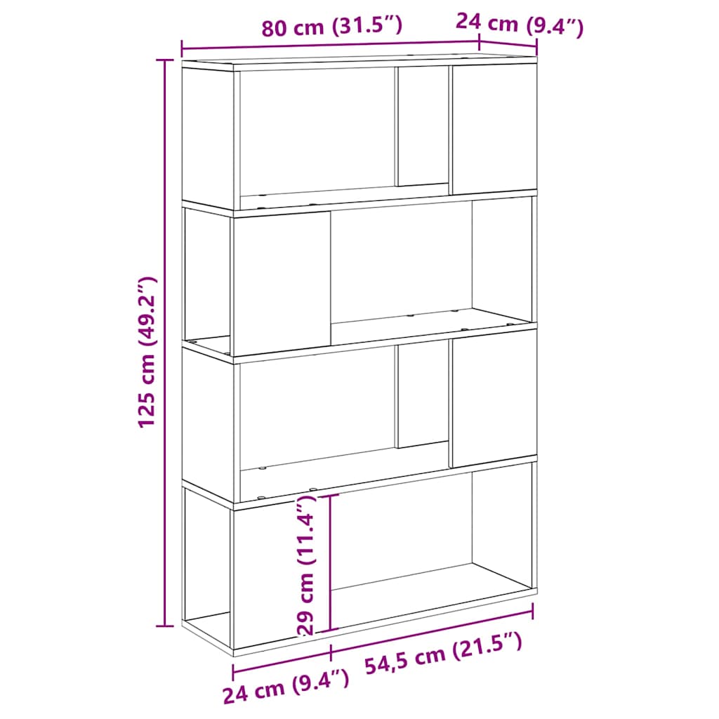 vidaXL TV Cabinet Set 80 x 24 x 125 cm Brown Engineered Wood