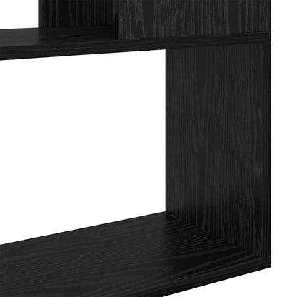 vidaXL TV Cabinet Set Black 80 x 24 x 125 cm Engineered Wood