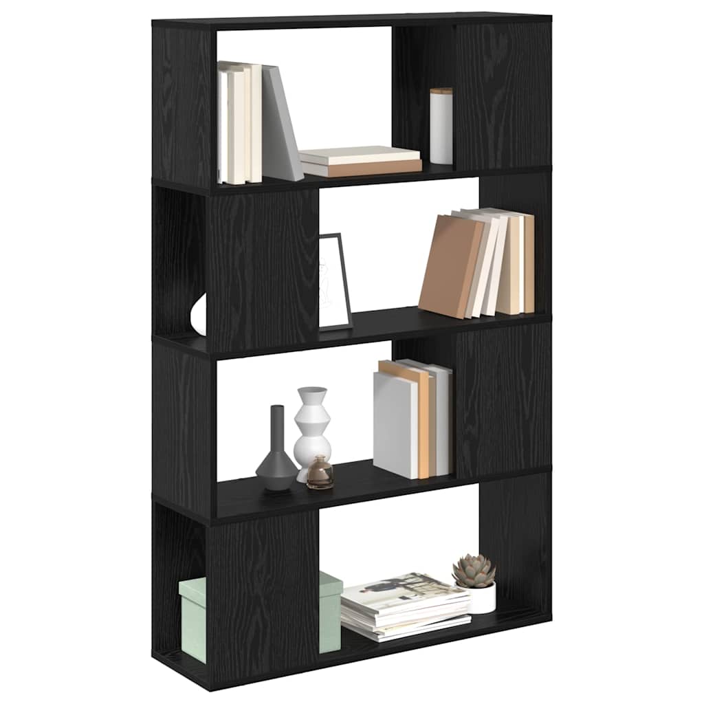 vidaXL TV Cabinet Set Black 80 x 24 x 125 cm Engineered Wood