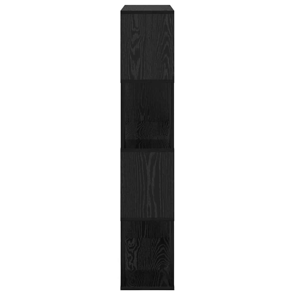 vidaXL TV Cabinet Set Black 80 x 24 x 125 cm Engineered Wood