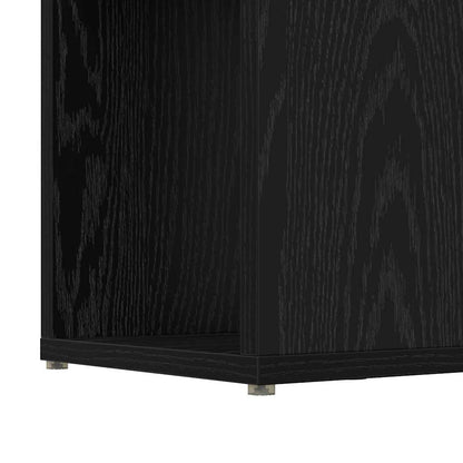 vidaXL TV Cabinet Set Black 80 x 24 x 156 cm Engineered Wood