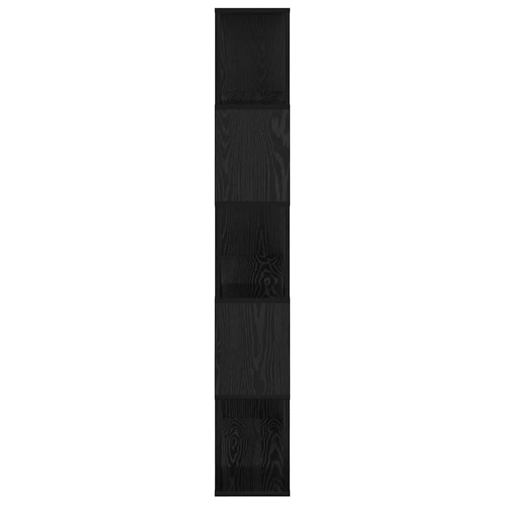 vidaXL TV Cabinet Set Black 80 x 24 x 156 cm Engineered Wood