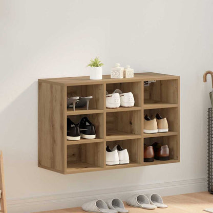 vidaXL Shoe Cabinet 77.5 x 30 x 51 cm Engineered Wood Artisan Oak