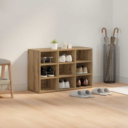 vidaXL Shoe Cabinet 77.5 x 30 x 51 cm Engineered Wood Artisan Oak