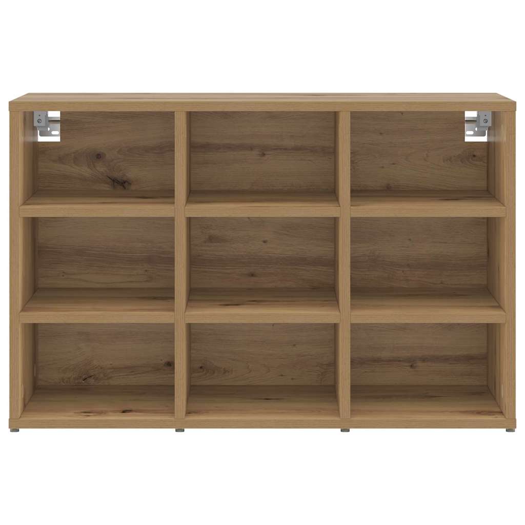vidaXL Shoe Cabinet 77.5 x 30 x 51 cm Engineered Wood Artisan Oak