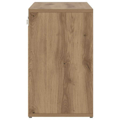 vidaXL Shoe Cabinet 77.5 x 30 x 51 cm Engineered Wood Artisan Oak