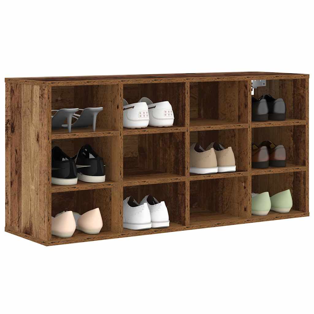 vidaXL Shoe Cabinet Old Wood 103 x 30 x 51 cm Engineered Wood