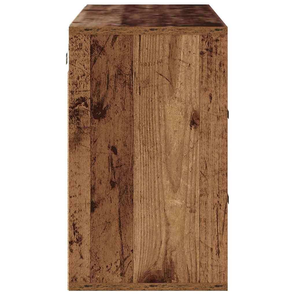 vidaXL Shoe Cabinet Old Wood 103 x 30 x 51 cm Engineered Wood