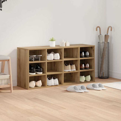 vidaXL Shoe Cabinet 103 x 30 x 51 cm Engineered Wood Artisan Oak