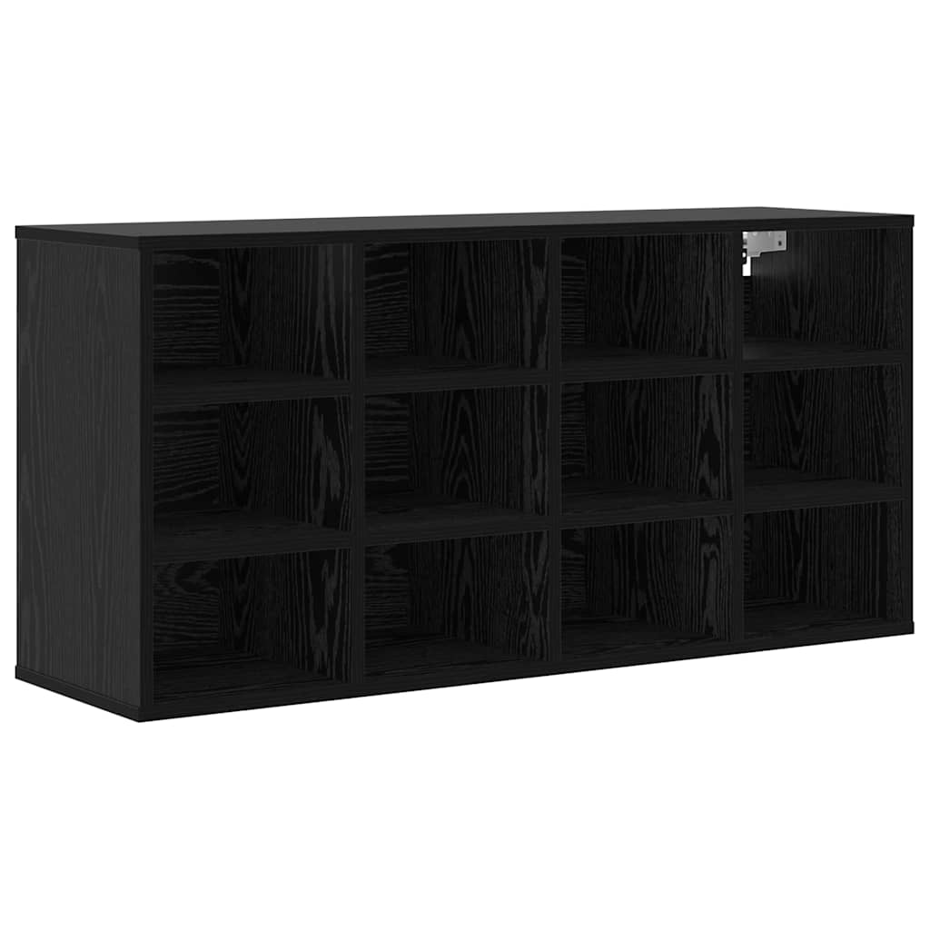vidaXL Shoe Cabinet Black Oak 103 x 30 x 51 cm Engineered Wood