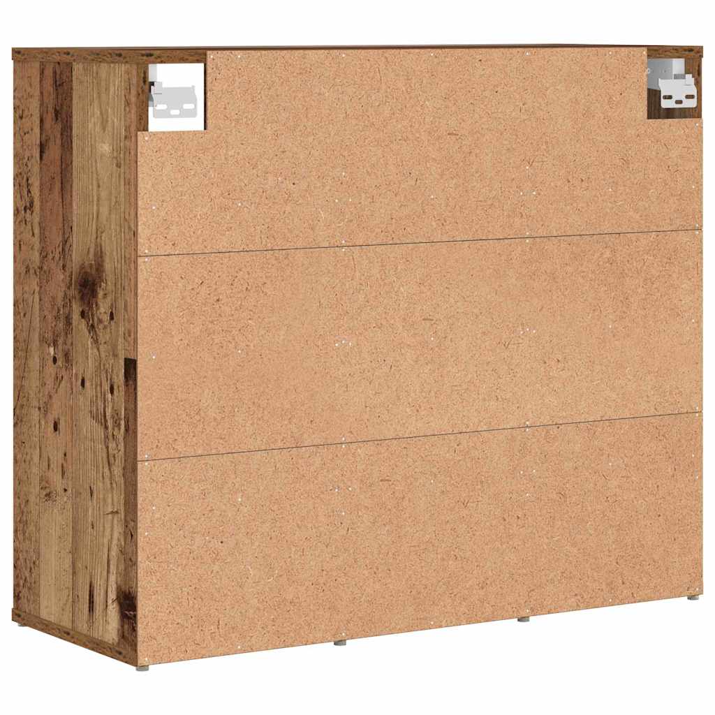 vidaXL Shoe Cabinet Old Wood 77.5 x 30 x 67 cm Engineered Wood