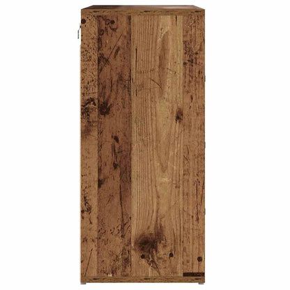 vidaXL Shoe Cabinet Old Wood 77.5 x 30 x 67 cm Engineered Wood