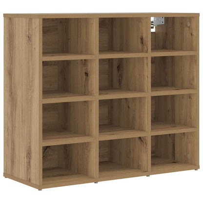 vidaXL Shoe Cabinet 77.5 x 30 x 67 cm Engineered Wood Artisan Oak