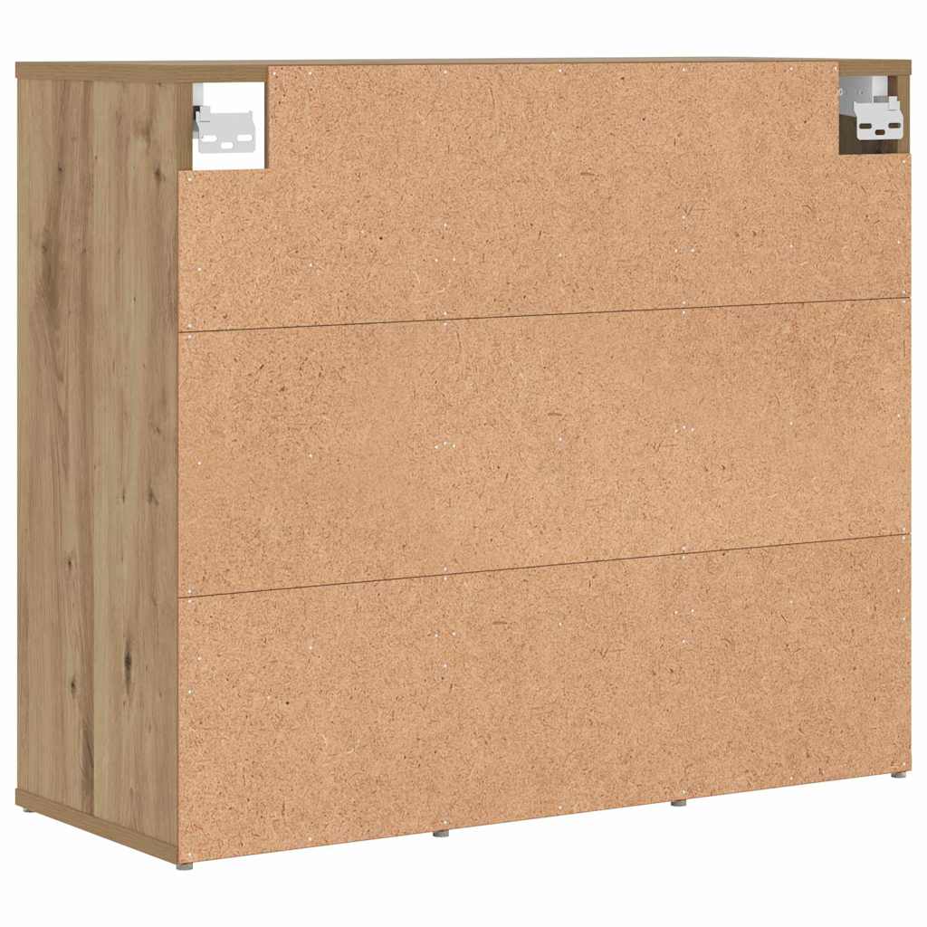 vidaXL Shoe Cabinet 77.5 x 30 x 67 cm Engineered Wood Artisan Oak