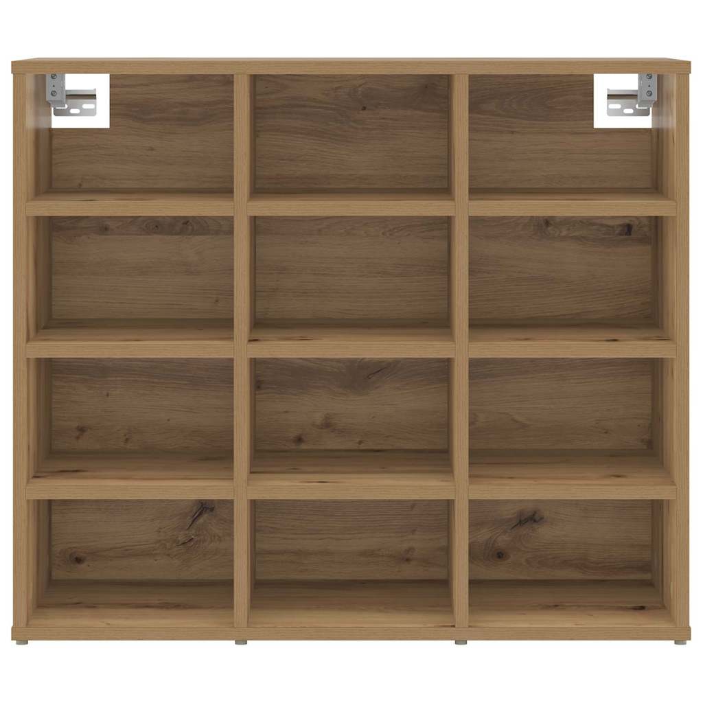 vidaXL Shoe Cabinet 77.5 x 30 x 67 cm Engineered Wood Artisan Oak
