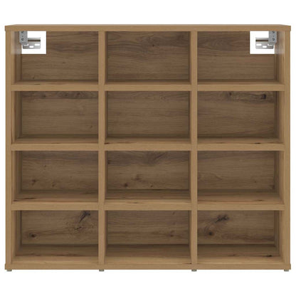 vidaXL Shoe Cabinet 77.5 x 30 x 67 cm Engineered Wood Artisan Oak