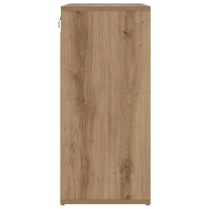 vidaXL Shoe Cabinet 77.5 x 30 x 67 cm Engineered Wood Artisan Oak