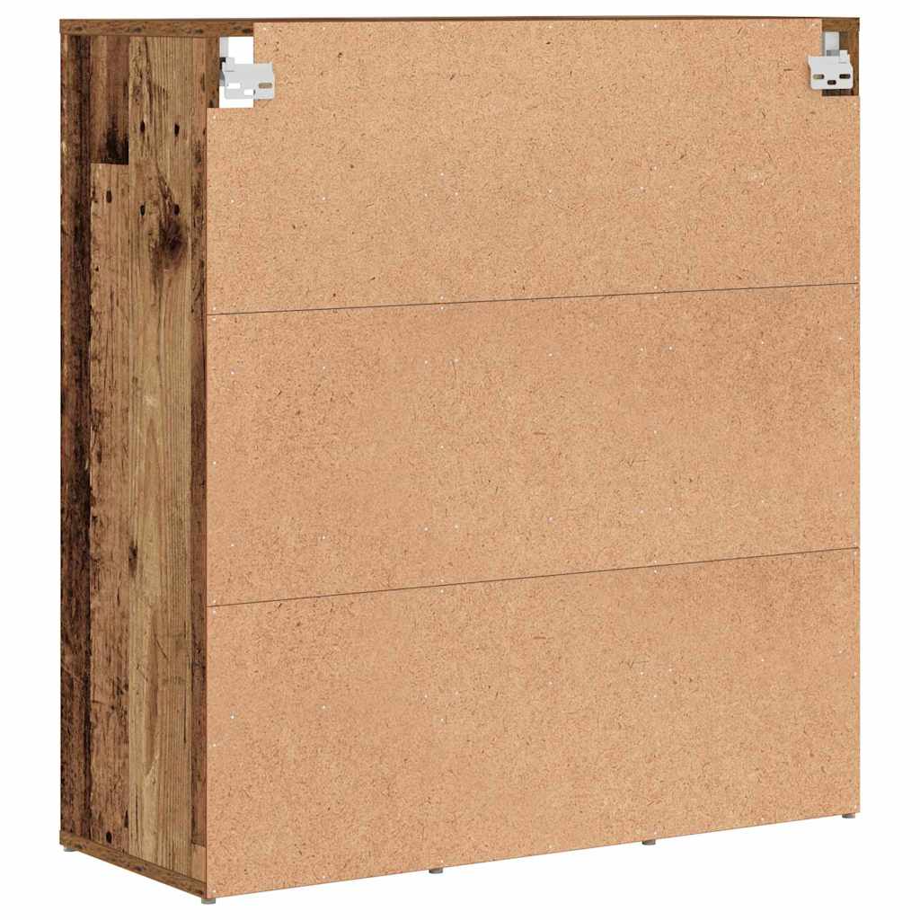 vidaXL Shoe Cabinet Old Wood 77.5 x 30 x 83.5 cm Engineered Wood