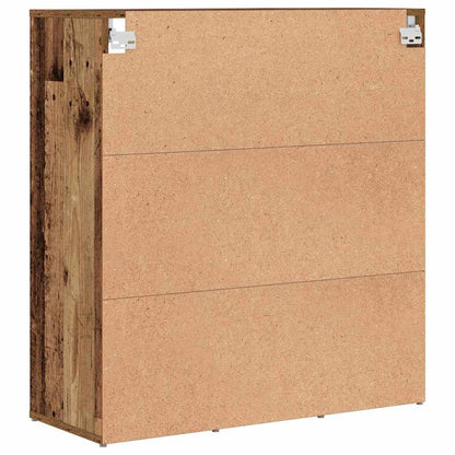 vidaXL Shoe Cabinet Old Wood 77.5 x 30 x 83.5 cm Engineered Wood