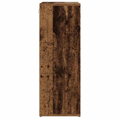 vidaXL Shoe Cabinet Old Wood 77.5 x 30 x 83.5 cm Engineered Wood