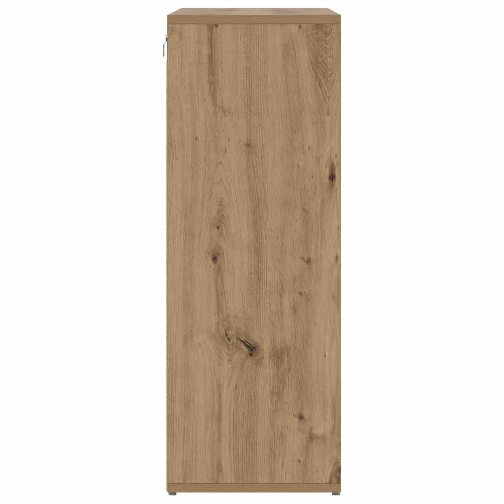vidaXL Shoe Cabinet 77.5 x 30 x 83.5 cm Engineered Wood Artisan Oak