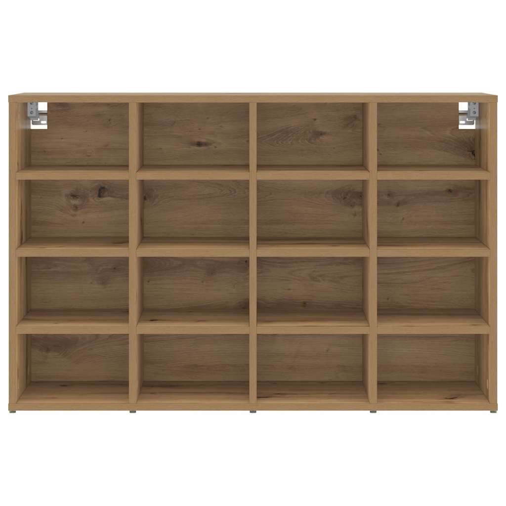 vidaXL Shoe Cabinet 103 x 30 x 67 cm Engineered Wood Artisan Oak