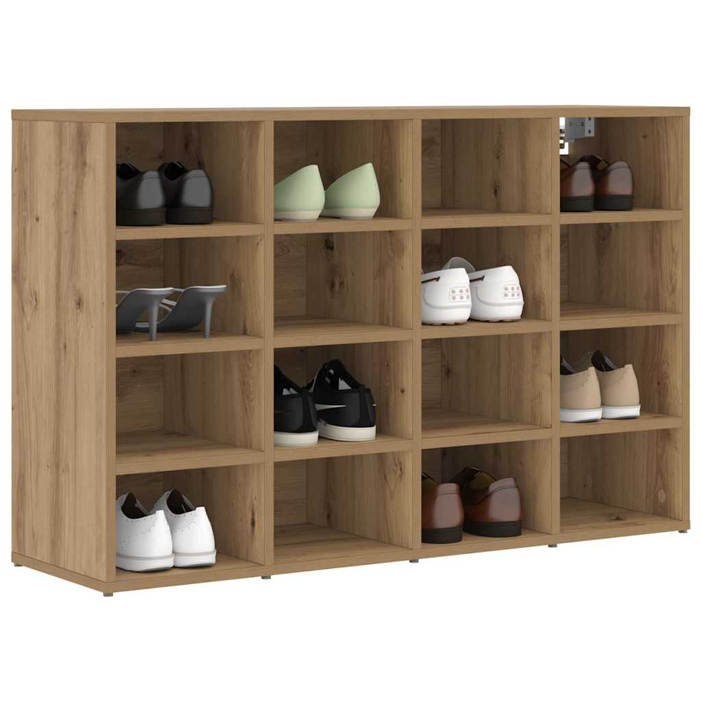vidaXL Shoe Cabinet 103 x 30 x 67 cm Engineered Wood Artisan Oak