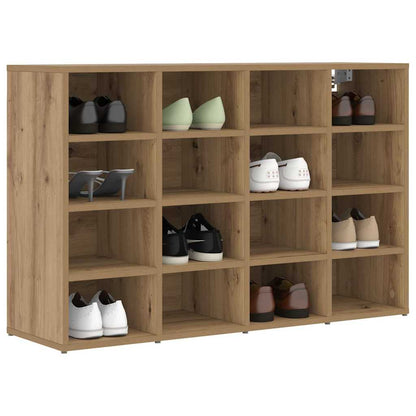vidaXL Shoe Cabinet 103 x 30 x 67 cm Engineered Wood Artisan Oak