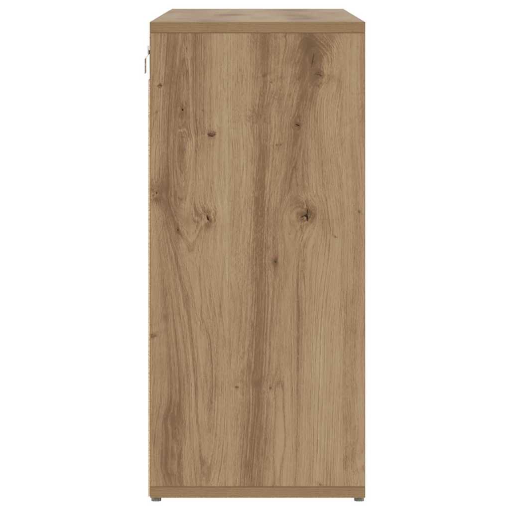 vidaXL Shoe Cabinet 103 x 30 x 67 cm Engineered Wood Artisan Oak