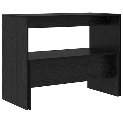 vidaXL Dining Set 2 pcs Black oak Engineered Wood