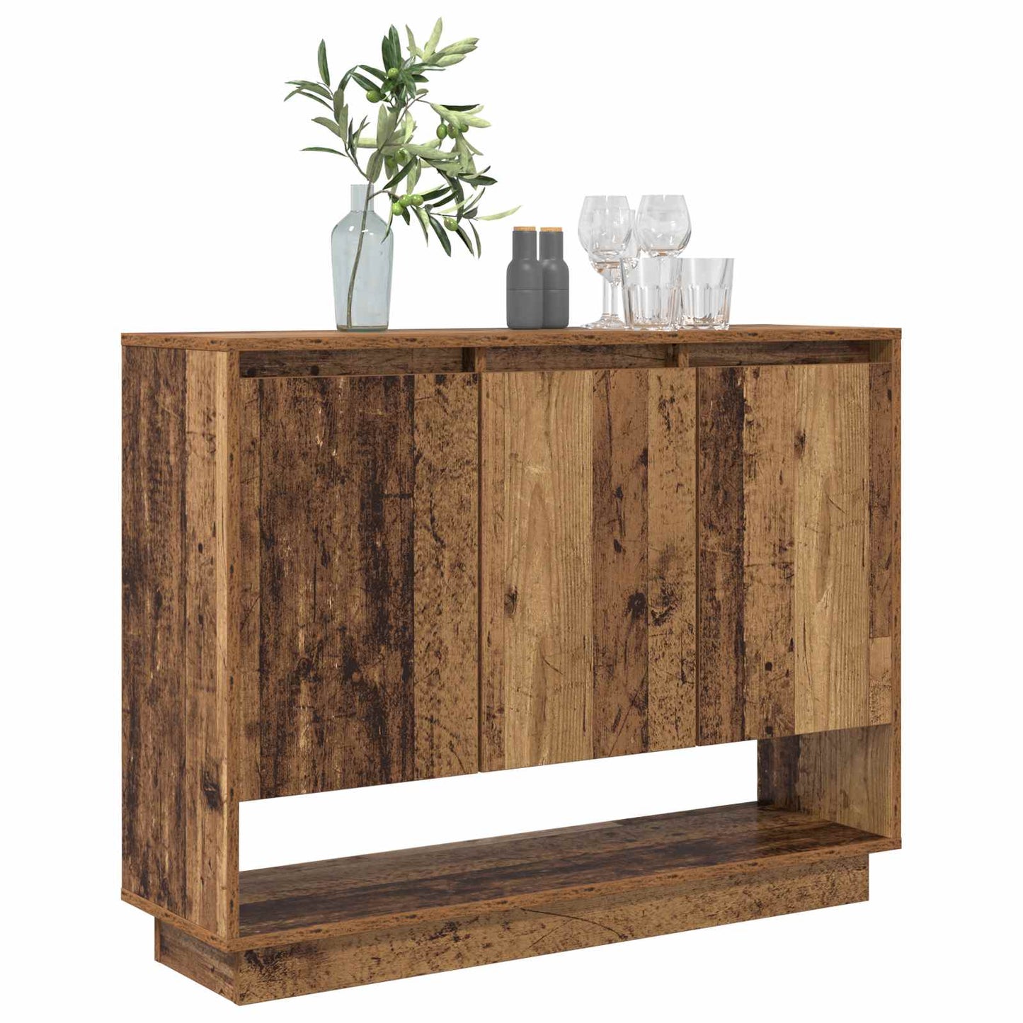 vidaXL Sideboard Old Wood 97 x 29 x 75 cm Engineered Wood