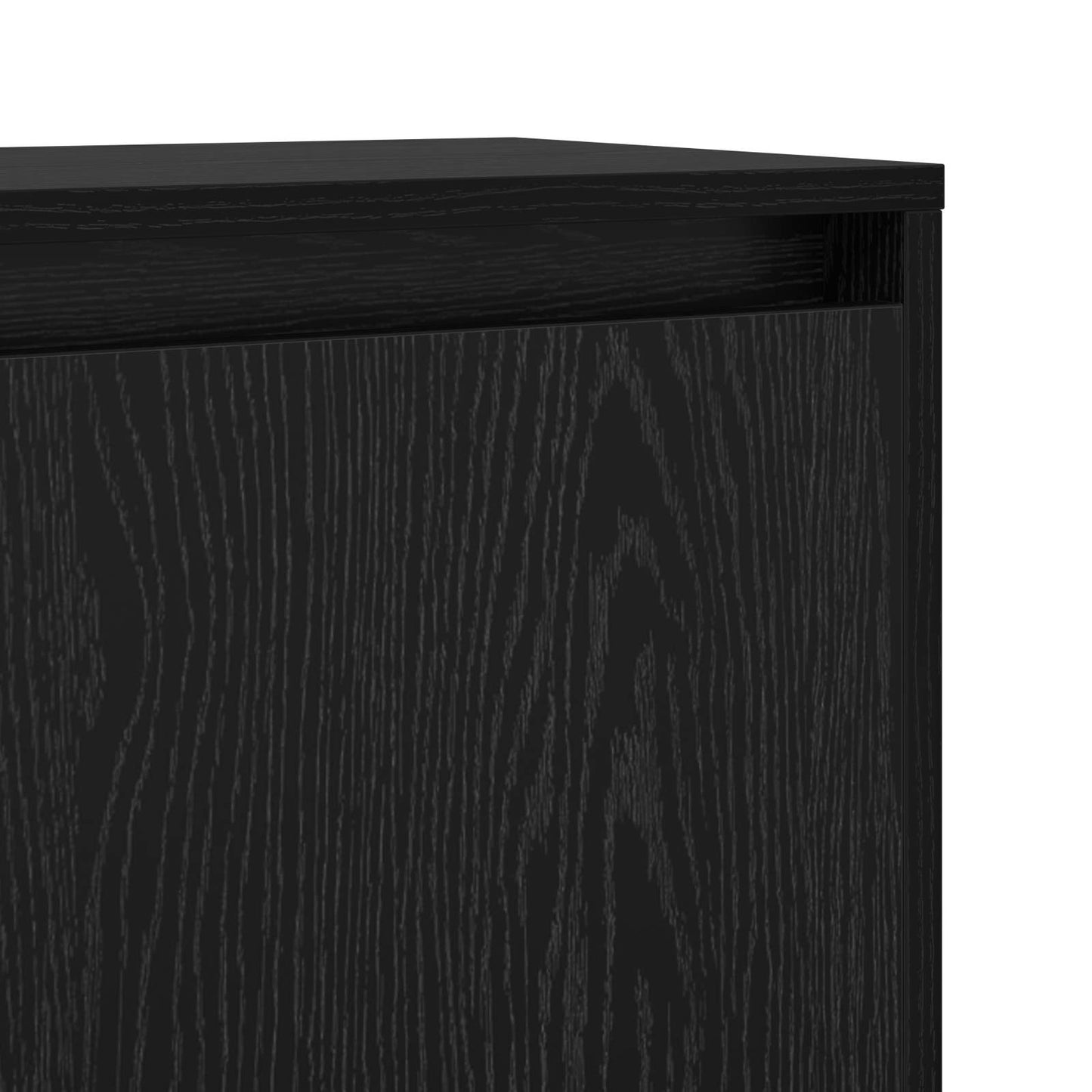 vidaXL Sideboard Black Oak 97 x 29 x 75 cm Engineered Wood