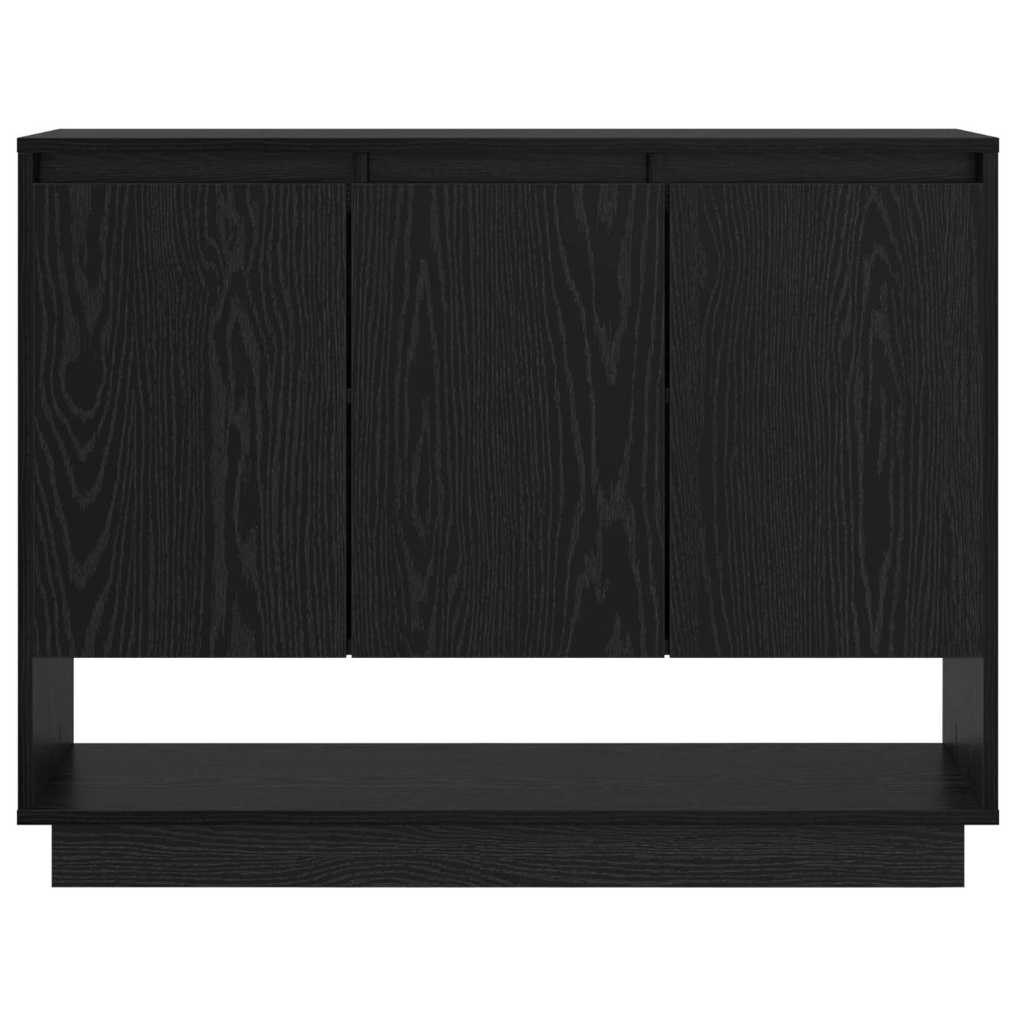 vidaXL Sideboard Black Oak 97 x 29 x 75 cm Engineered Wood