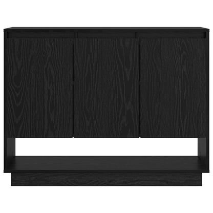 vidaXL Sideboard Black Oak 97 x 29 x 75 cm Engineered Wood