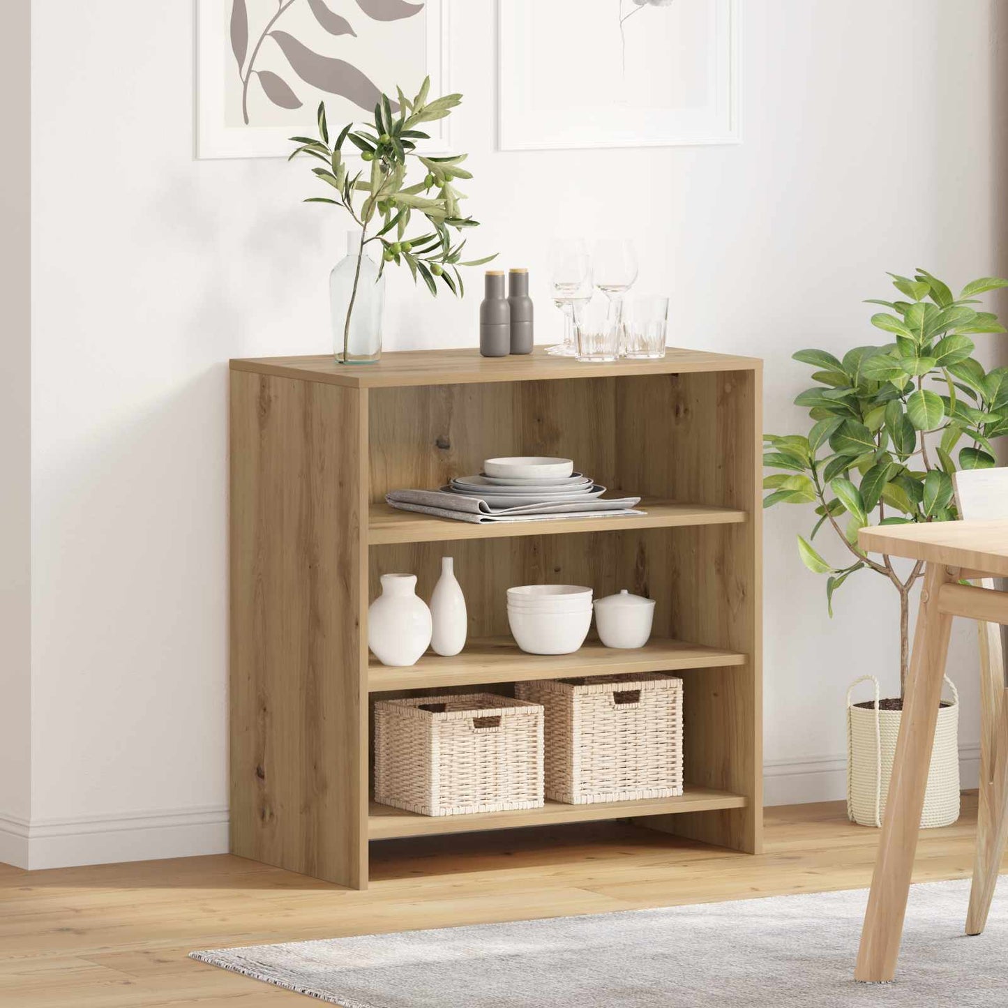 vidaXL Sideboard Brown 70 x 41 x 75 cm Engineered Wood