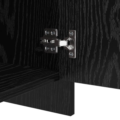 vidaXL Sideboard Black Oak 70 x 41 x 75 cm Engineered Wood
