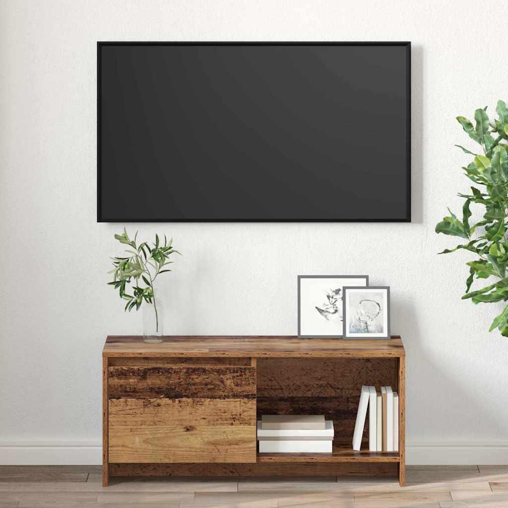 vidaXL TV Cabinet Set Old Wood 90 x 35 x 40 cm Engineered Wood