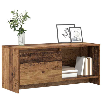 vidaXL TV Cabinet Set Old Wood 90 x 35 x 40 cm Engineered Wood