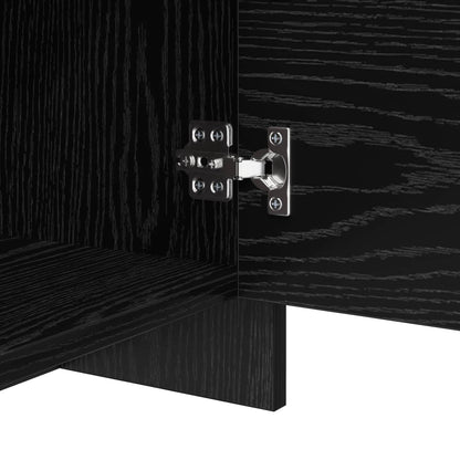 vidaXL TV Cabinet Set Black Oak 90 x 35 x 40 cm Engineered Wood