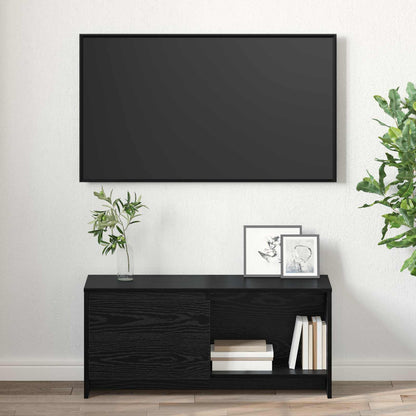 vidaXL TV Cabinet Set 90 x 35 x 40 cm Black Oak Engineered Wood