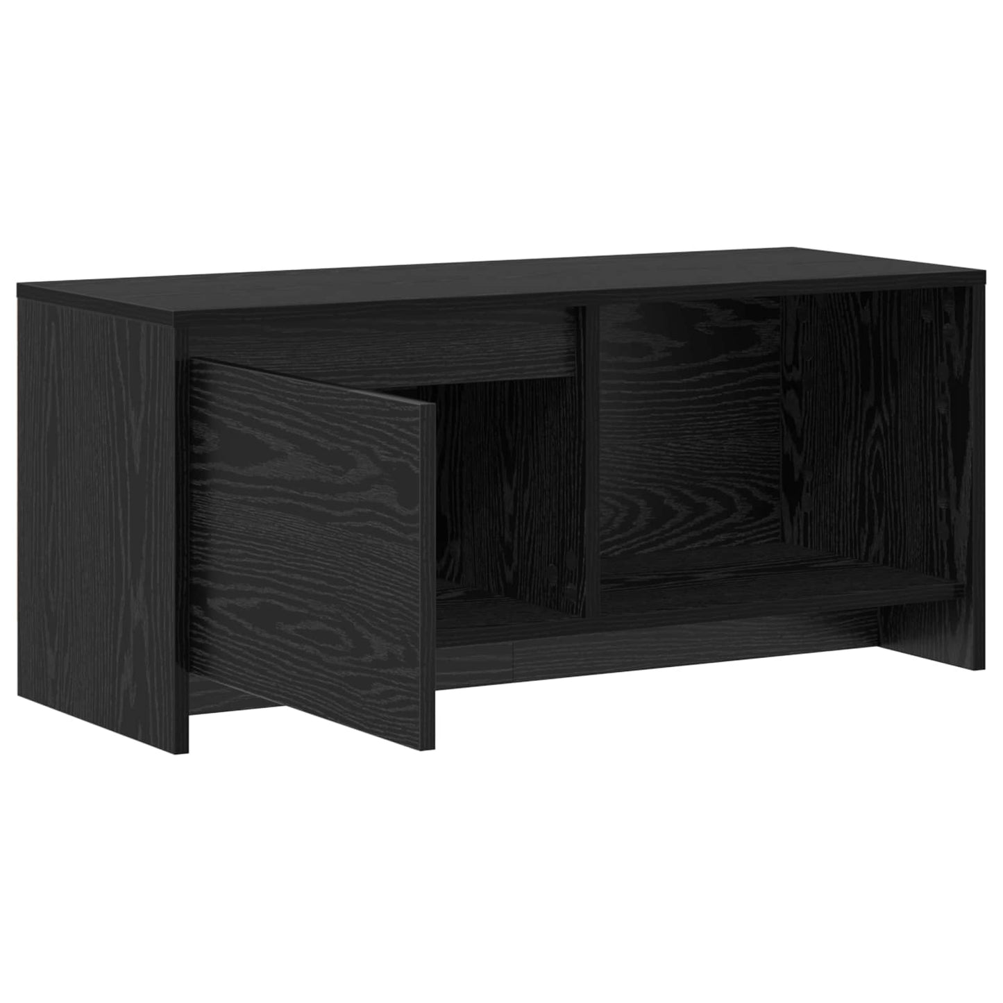 vidaXL TV Cabinet Set Black Oak 90 x 35 x 40 cm Engineered Wood