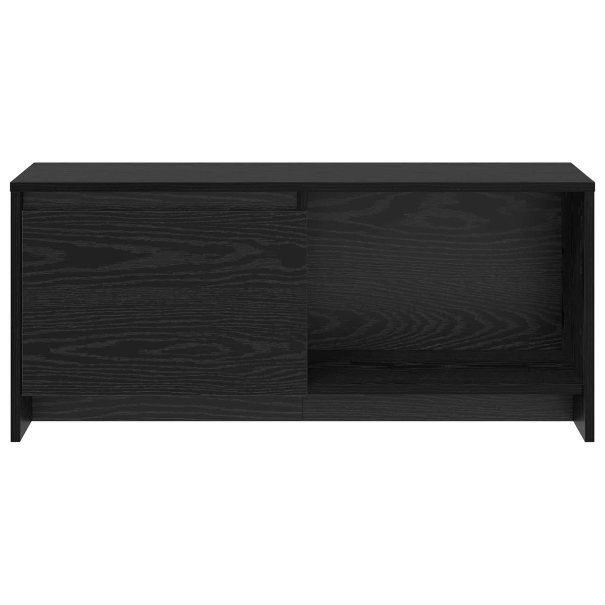 vidaXL TV Cabinet Set 90 x 35 x 40 cm Black Oak Engineered Wood